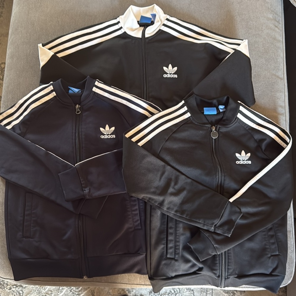 Adidas (3) Youth Track Jackets size 9-10y
